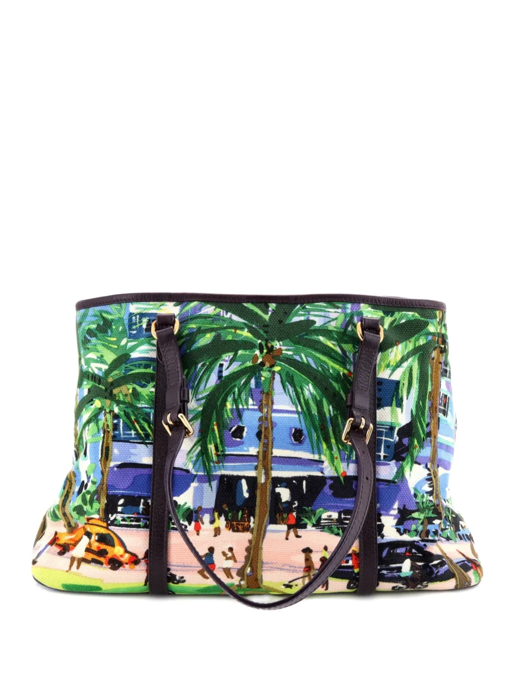 Click to view more detailed imagery on our partner's website Pre-owned Louis Vuitton Ailleurs Cabas Limited Edition Printed Canvas Pm Tote Bag In Multi