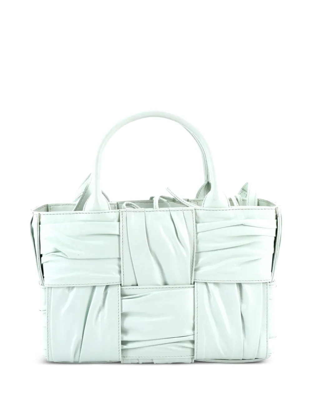 Bottega Veneta Pre-Owned Arco Maxi Intrecciato Plisse Leather Mini tote bag - Verde