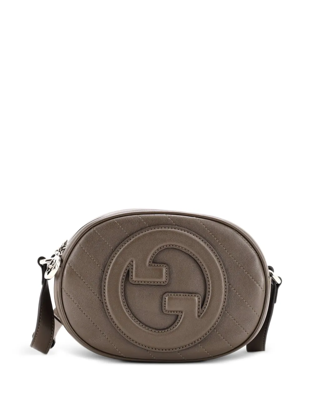 Gucci Pre-Owned Blondie NM Round Camera Bag Diagonal Quilted Leather crossbody bag - Marrone
