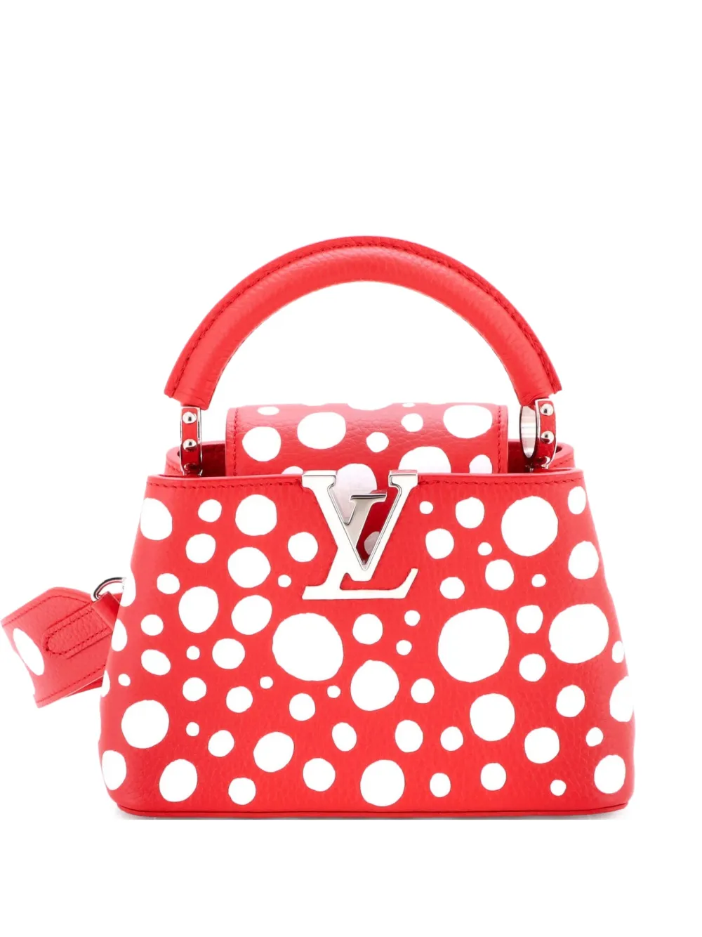 Louis Vuitton Pre-Owned Capucines Bag Yayoi Kusama Infinity Dots Taurillon Leather Mini crossbody bag - Rosso