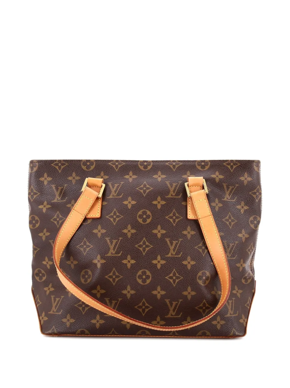 Pre-owned Louis Vuitton Cabas Piano Monogram Canvas Tote Bag In Brown