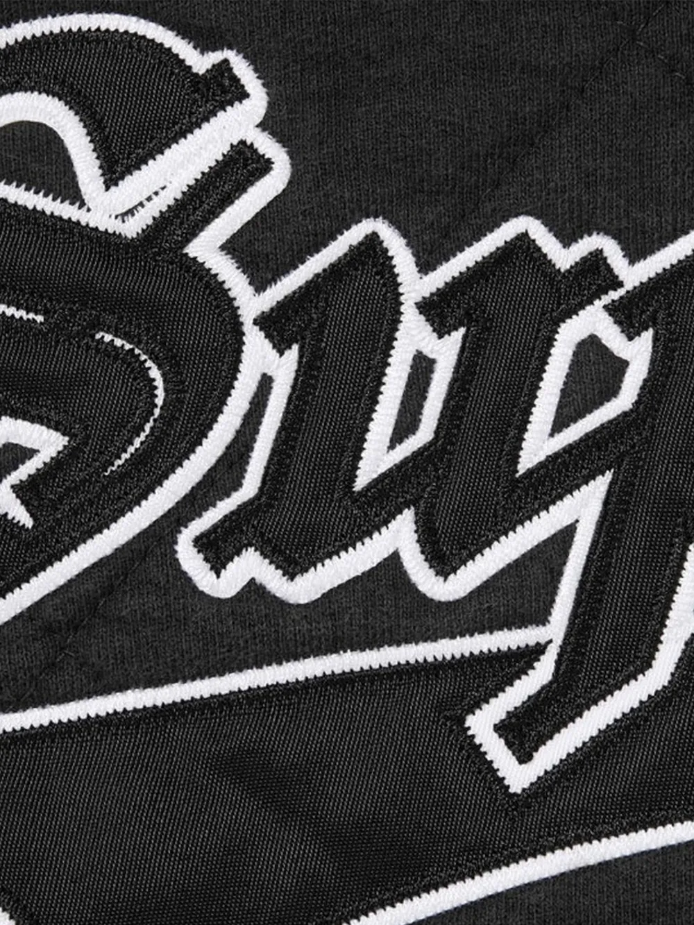 Supreme Gewatteerde trui met capuchon - Zwart