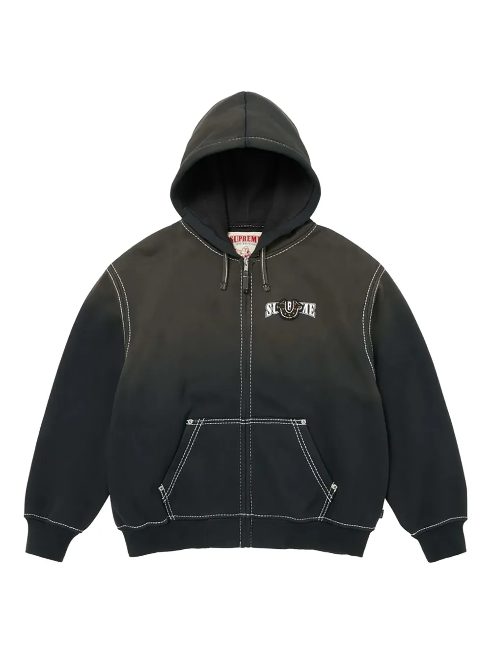 Supreme True Religion® zip-up hoodie - Black