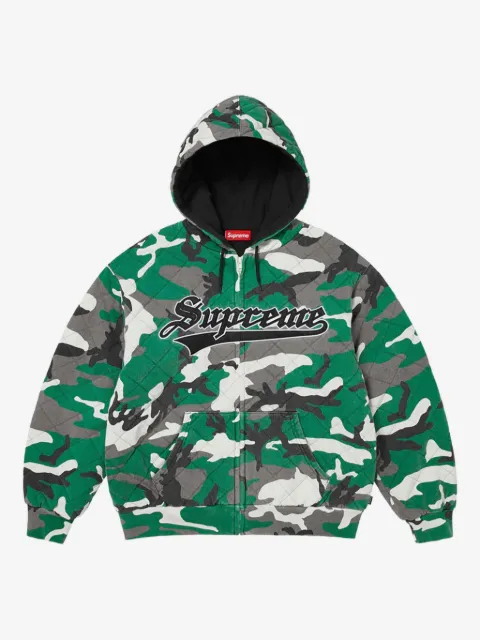 Supreme quilted hooded sweatshirt