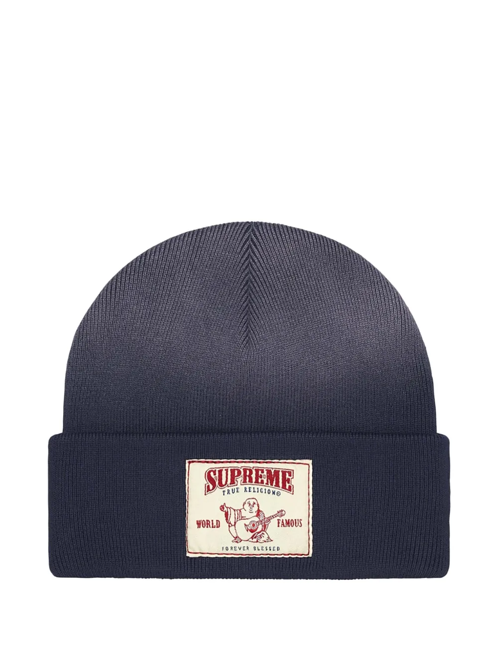 Supreme x True Religion® logo-patch beanie hat | Blue | Image 1