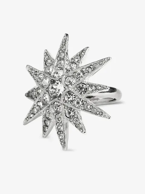 Kenneth Jay Lane anillo con detalles de cristal