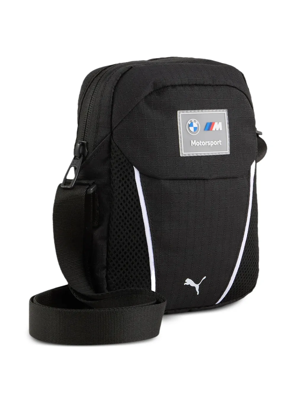 PUMA x BMW M Motorsport Borsa messenger con applicazione logo - Nero
