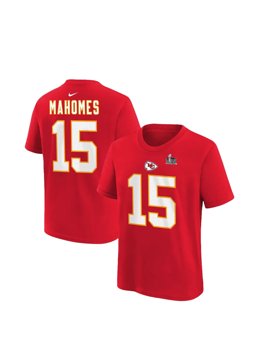 Nike Kids Kansas City Chiefs Patrick Mahomes katoenen T-shirt Rood
