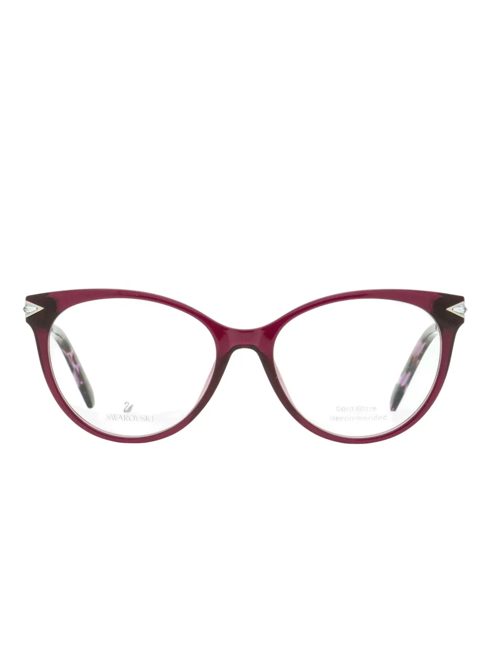 Swarovski Eyewear Sk5312 Glasses In Burgundy