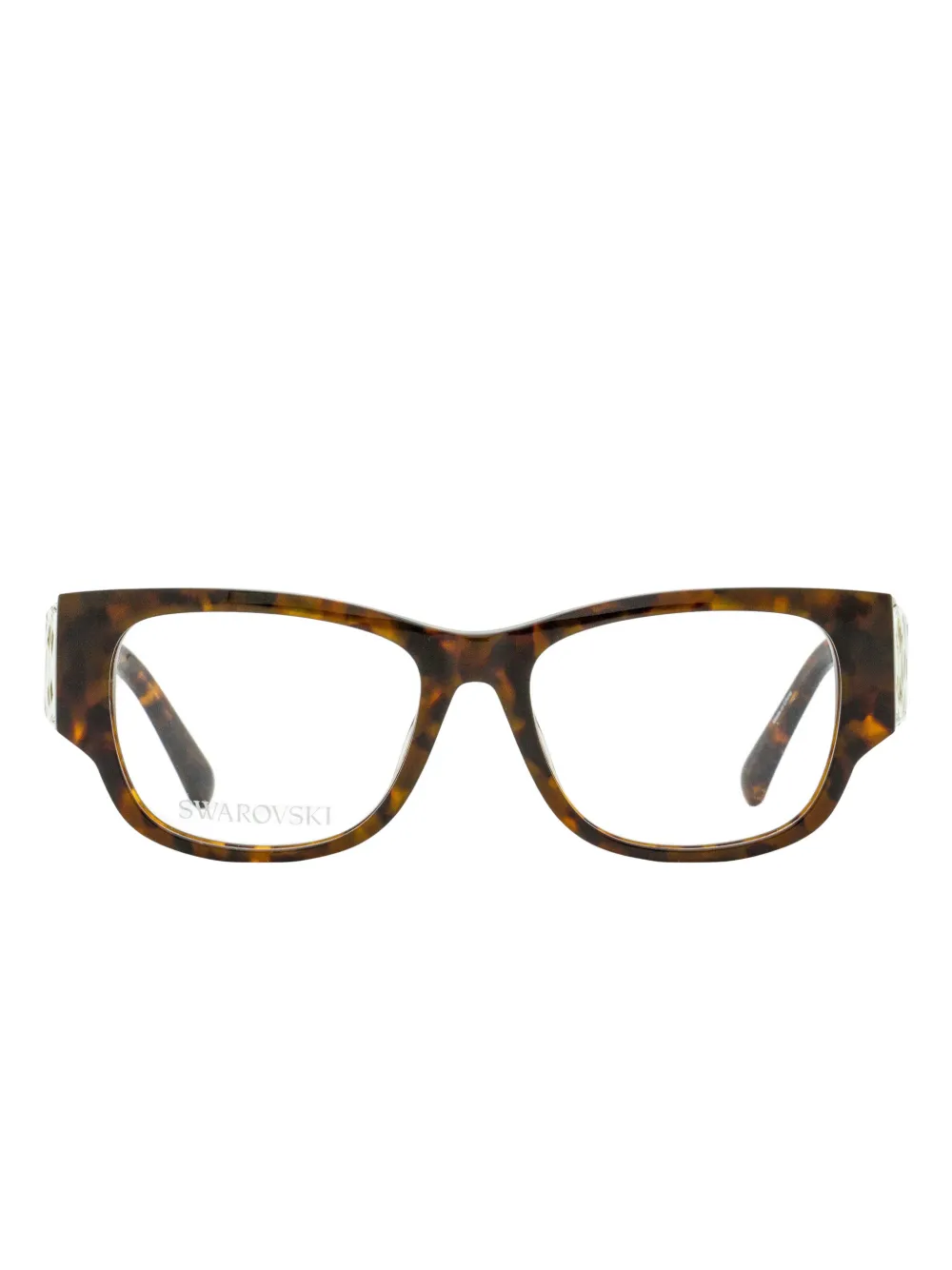 Swarovski Eyewear Sk5473 Glasses In Brown