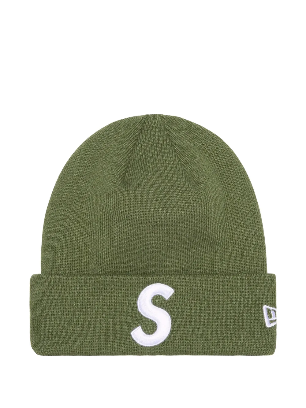 Supreme x New Era logo beanie hat - Groen