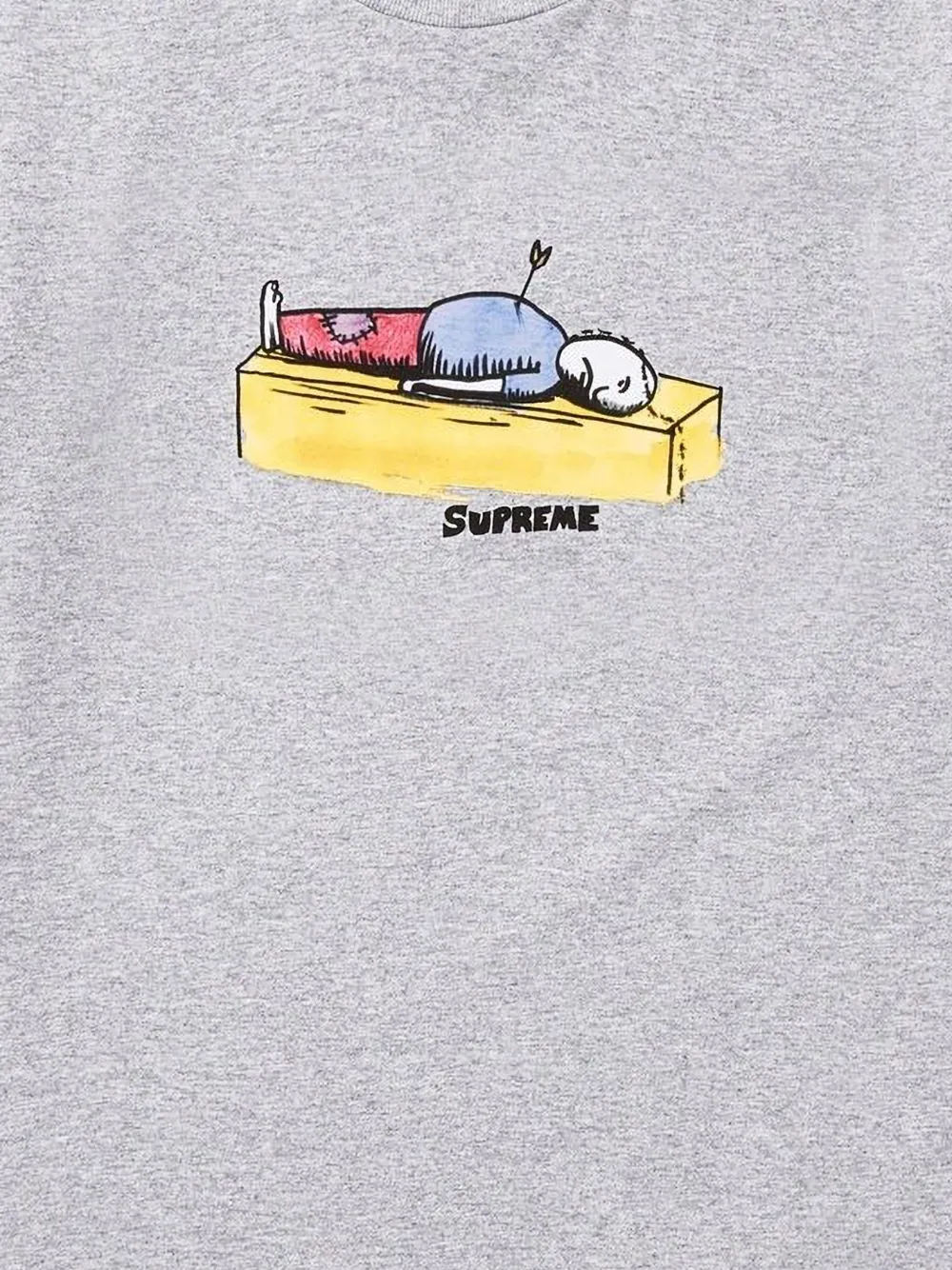 Supreme graphic-print long-sleeve T-shirt - Grijs