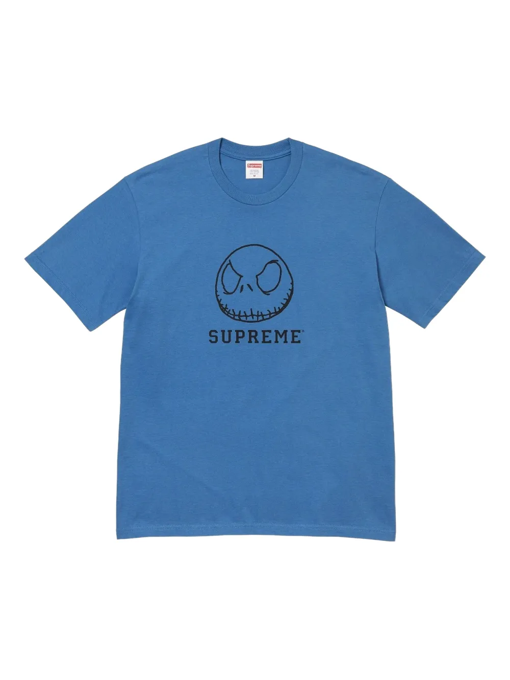 Supreme x The Nightmare Before Christmas Skeleton graphic T-shirt - Blu