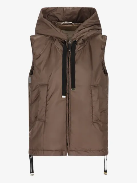 Max Mara hooded zip-up gilet