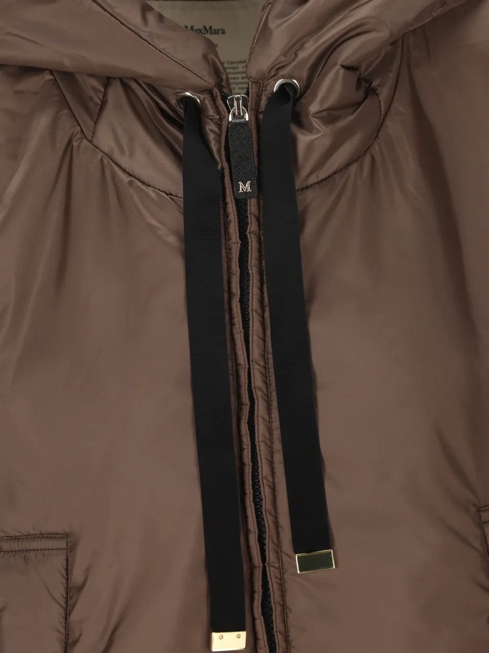Max Mara Gilet met capuchon Bruin