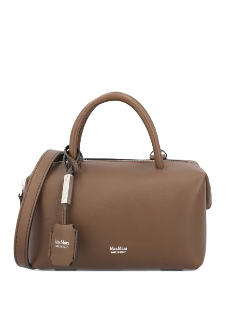 Max Mara Holdalls padlock-detail leather tote bag
