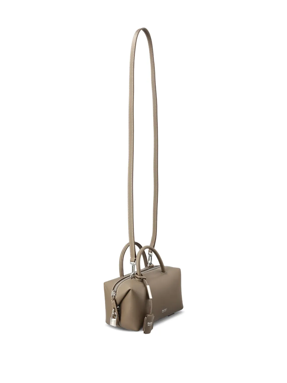 Max Mara Holdalls shopper met hangslot en handgreep Bruin