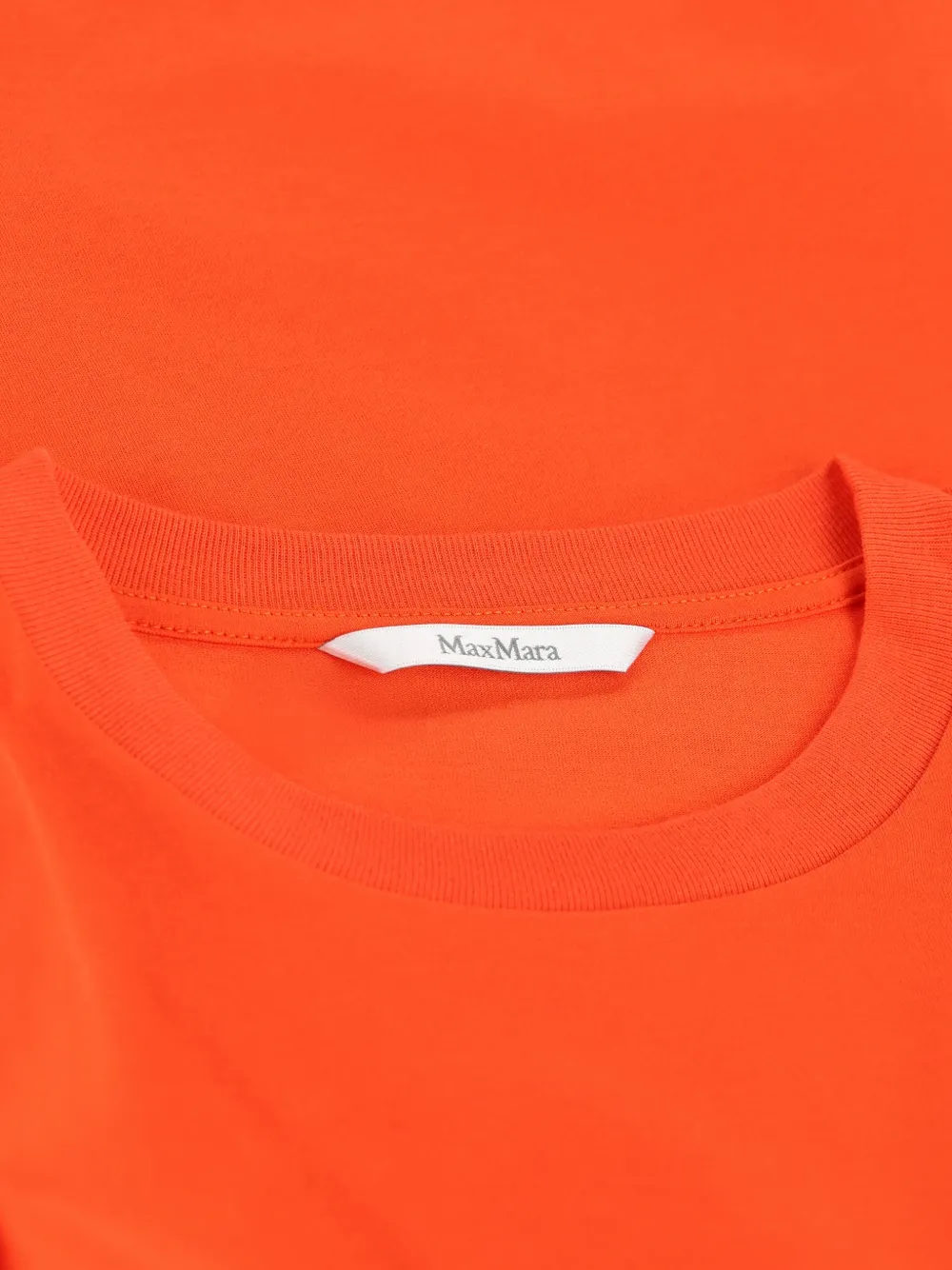  Max Mara Chest-pocket Embroidered-logo T-shirt - Orange 