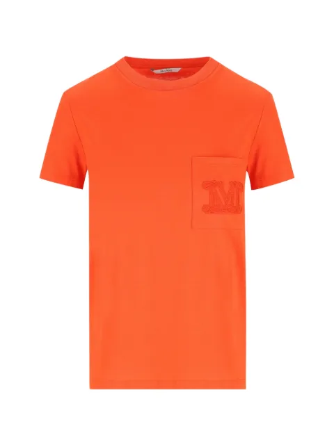 Max Mara chest-pocket embroidered-logo T-shirt