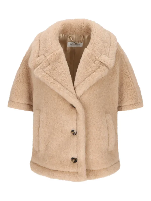 Max Mara Buttoned Jacket in Neutrals