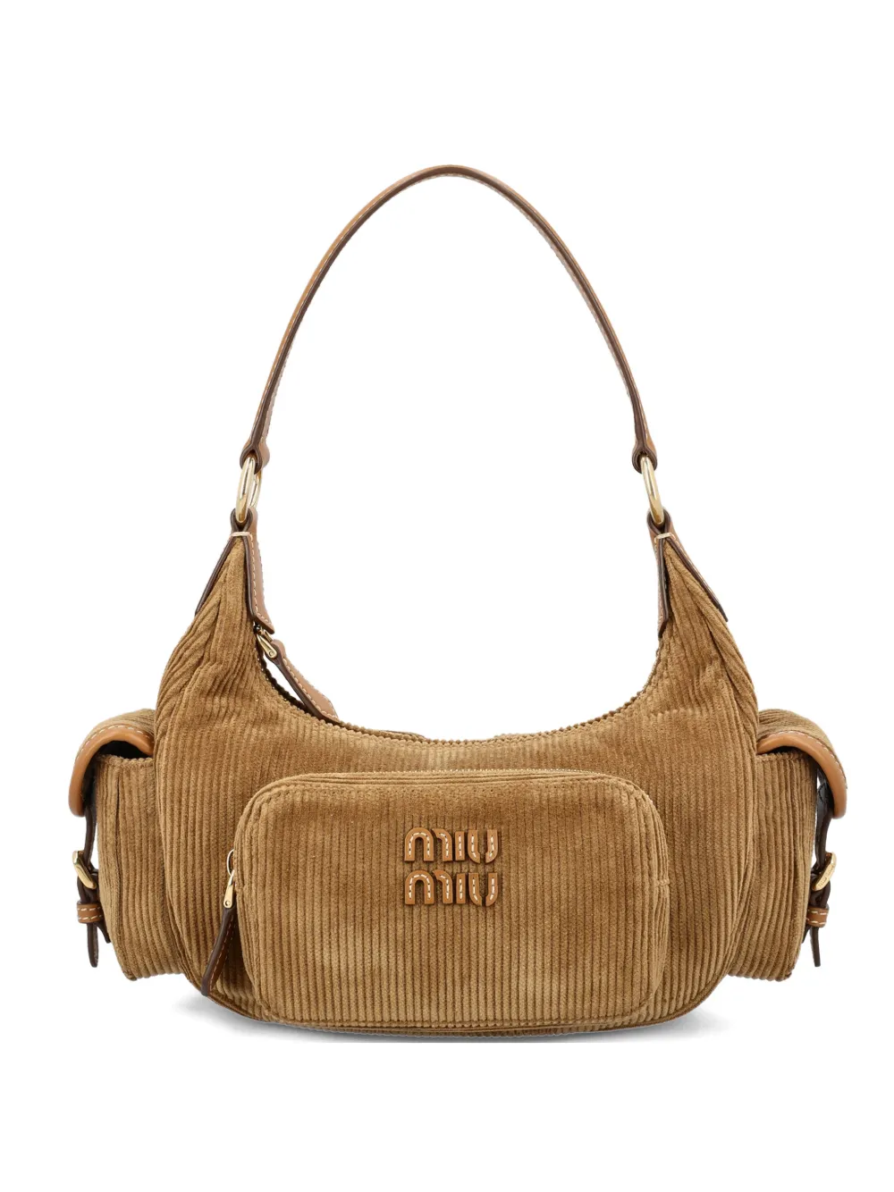 Miu Miu Borsa a spalla Pocket - Marrone