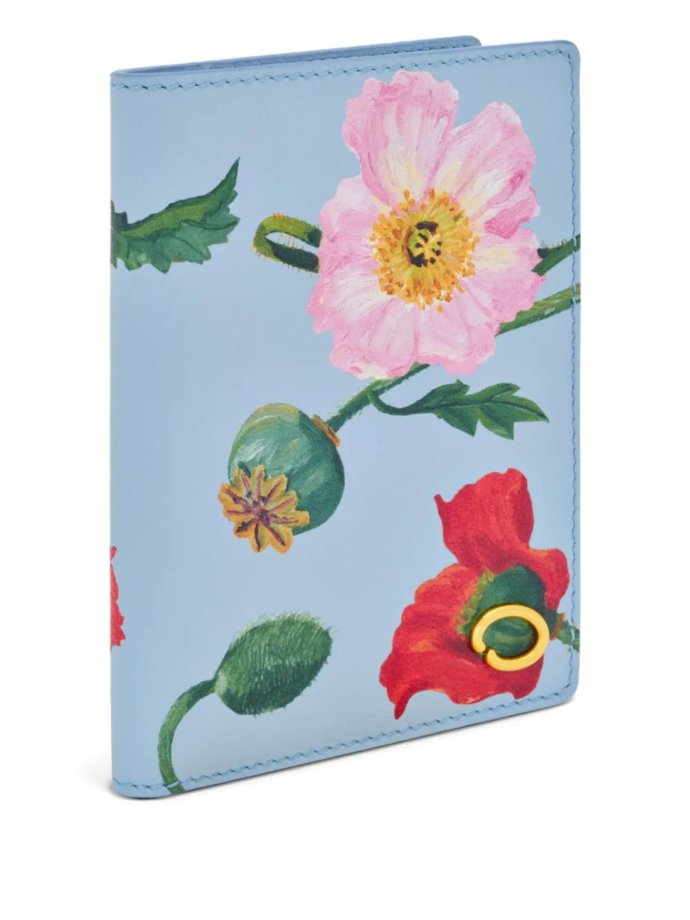 Oscar de la Renta Paspoorthoes met klaprozenprint Blauw