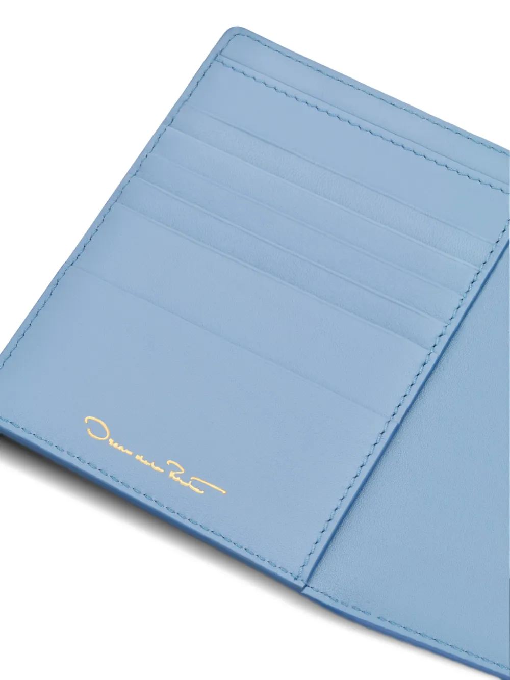 Oscar de la Renta Paspoorthoes met klaprozenprint Blauw