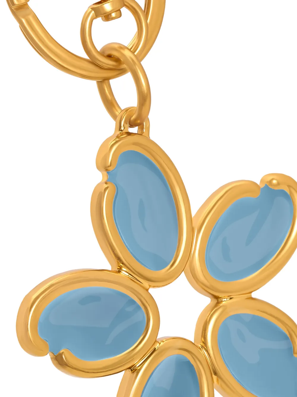 Oscar de la Renta O Flower sleutelhanger met bedel Goud