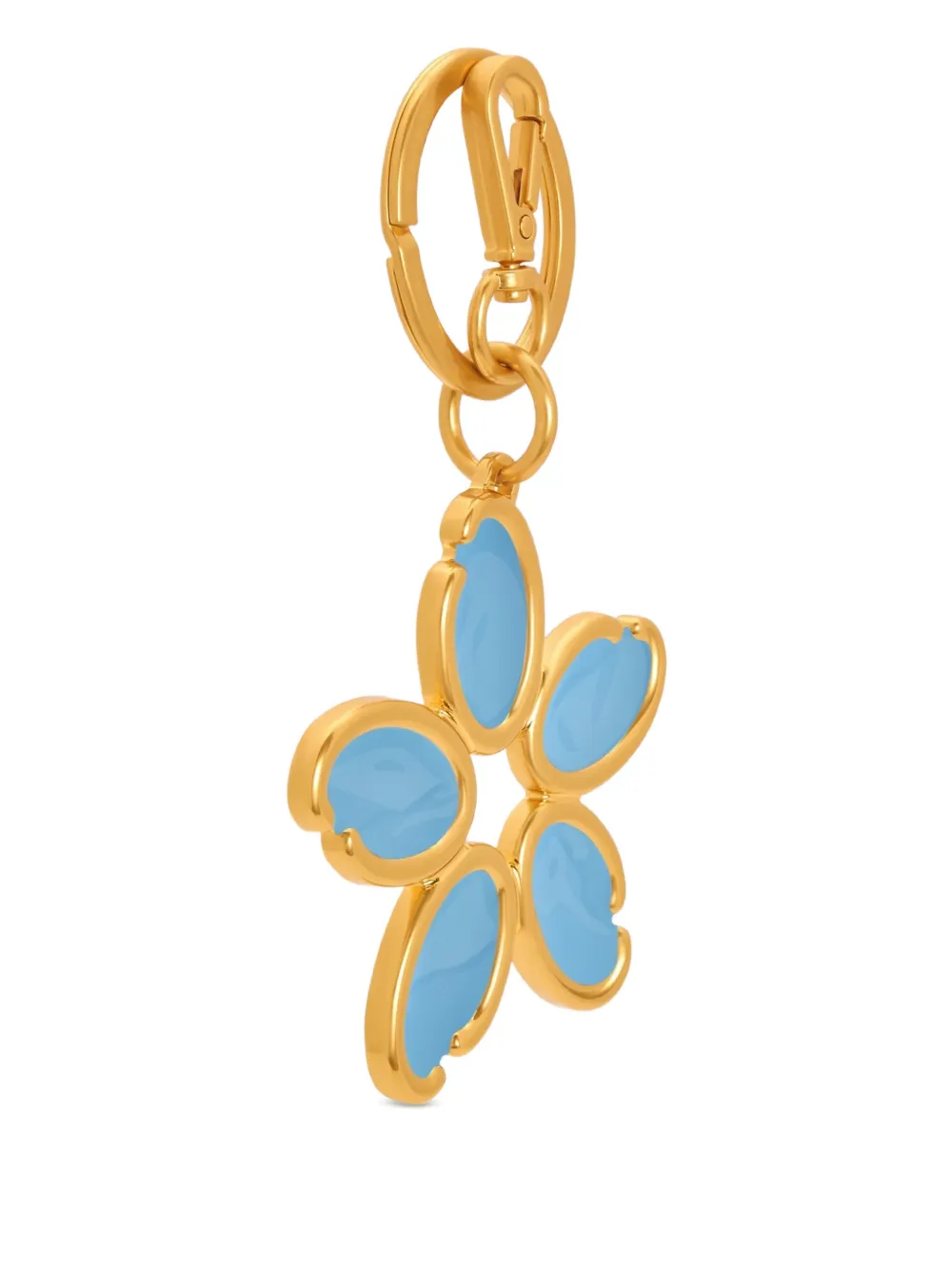 Oscar de la Renta O Flower sleutelhanger met bedel Goud