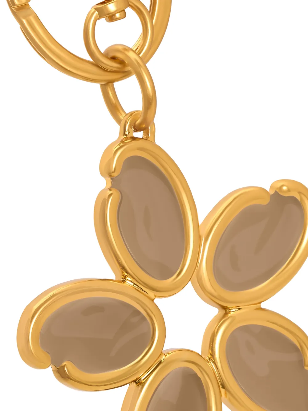 Oscar de la Renta O Flower sleutelhanger met bedel Goud