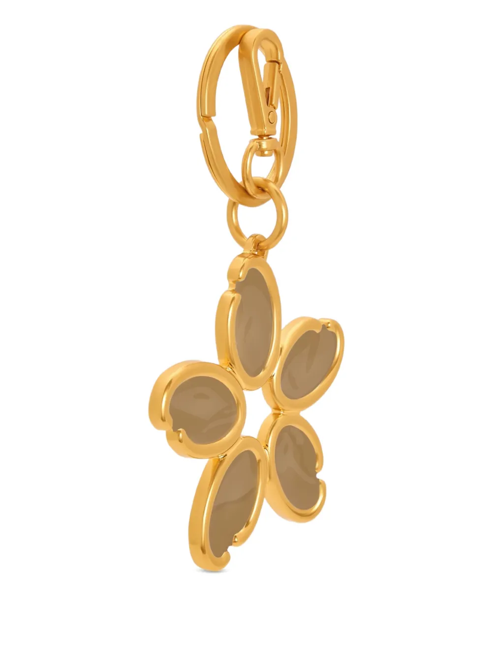 Oscar de la Renta O Flower sleutelhanger met bedel Goud