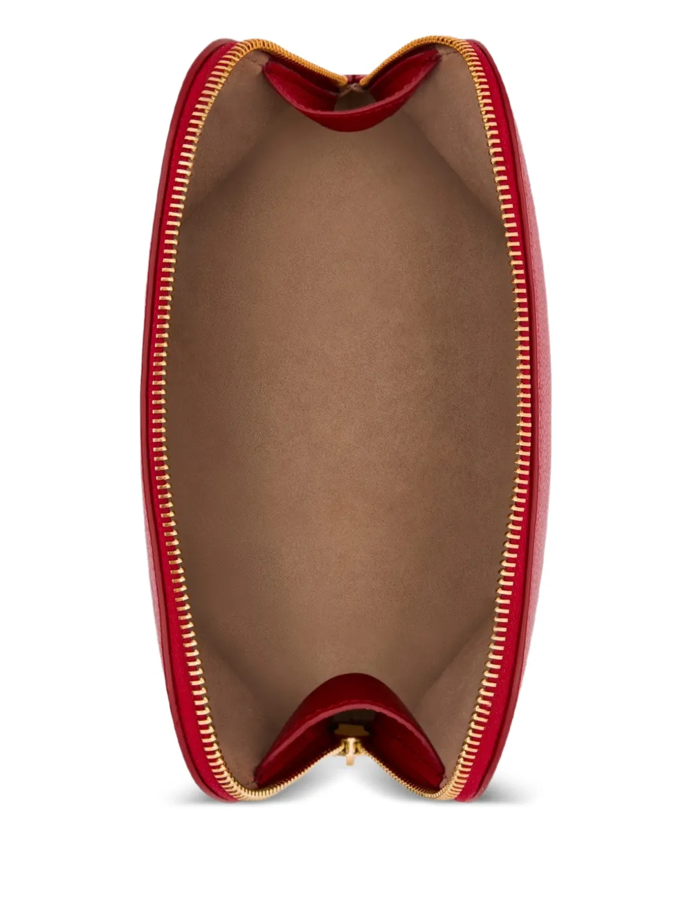 Oscar de la Renta Medium make-up tas met rits Rood