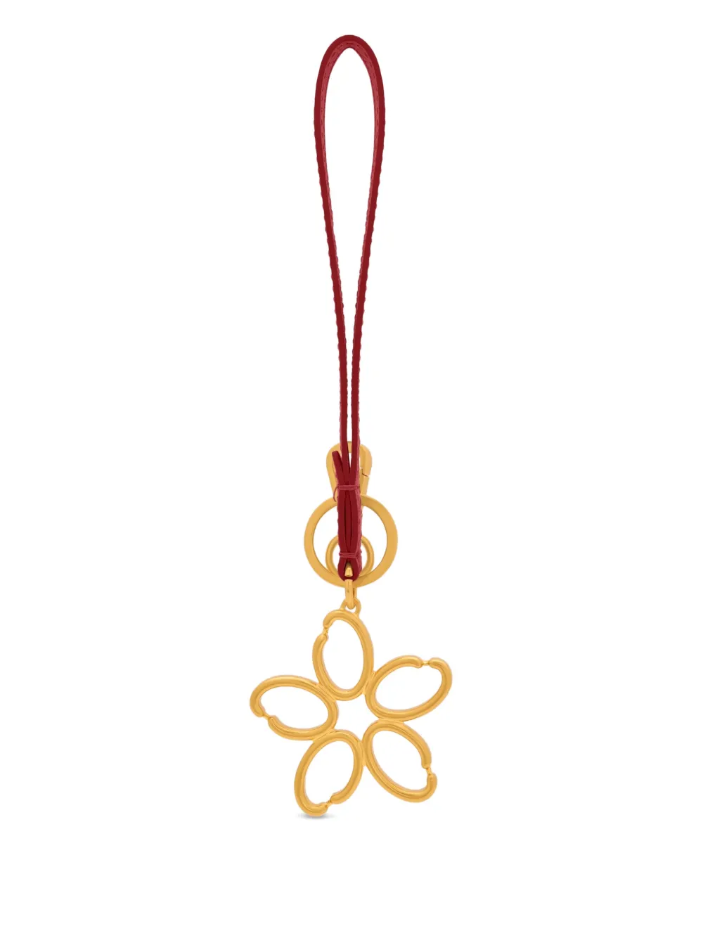  Oscar De La Renta O Flower Keyring - Gold 