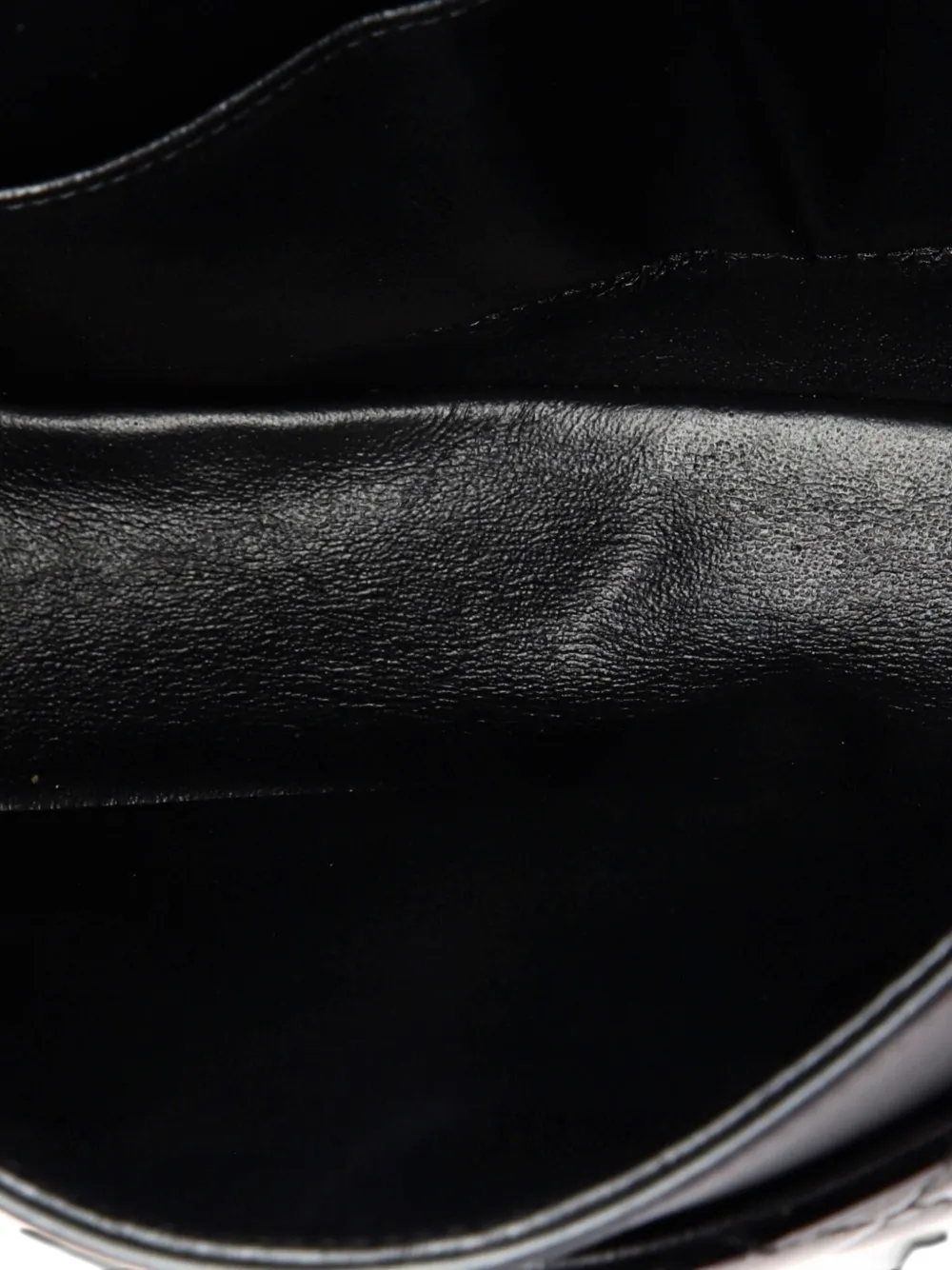 Pre-owned Chanel Classic Double Flap Bag Quilted Patent Medium Shoulder Bag In Black