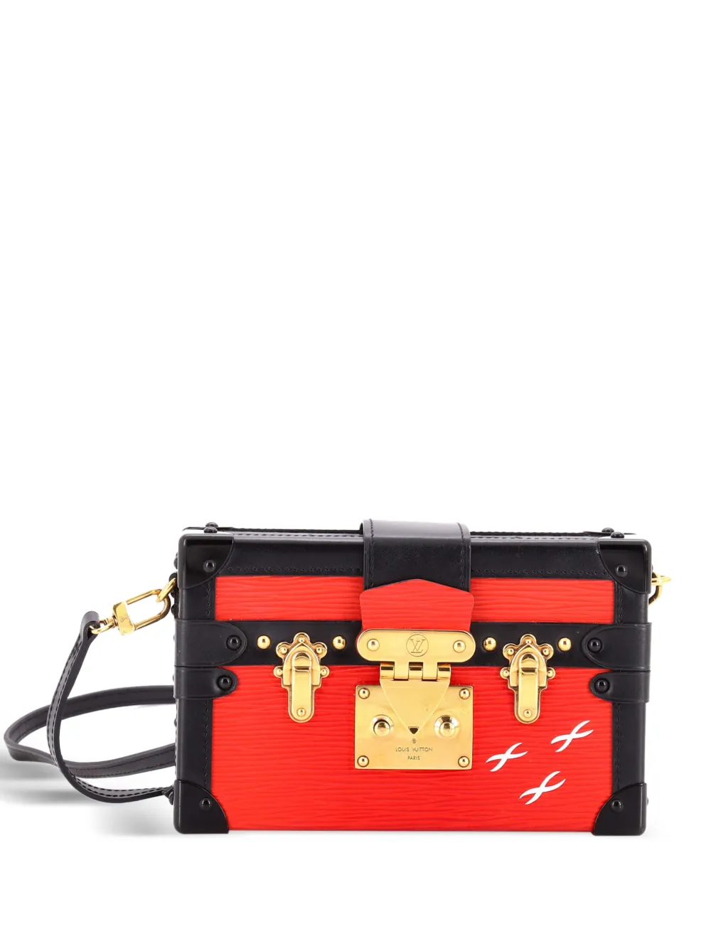 Louis Vuitton Pre-Owned Petite Malle Handbag Epi Leather clutch bag - Rosso