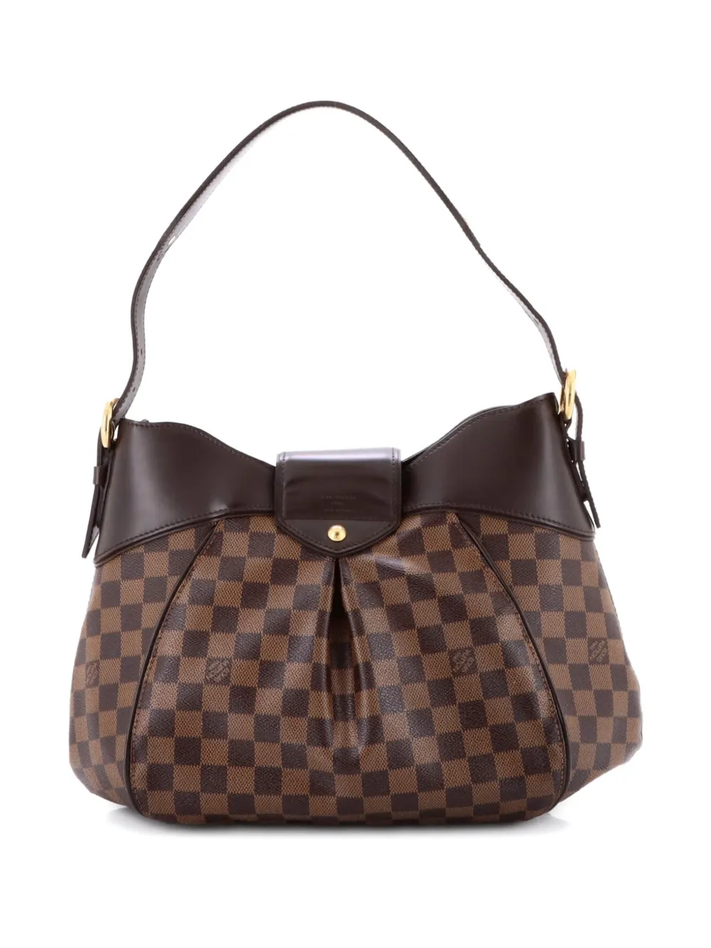 Pre-owned Louis Vuitton Sistina Handbag Damier Mm Hobo Bag In Brown