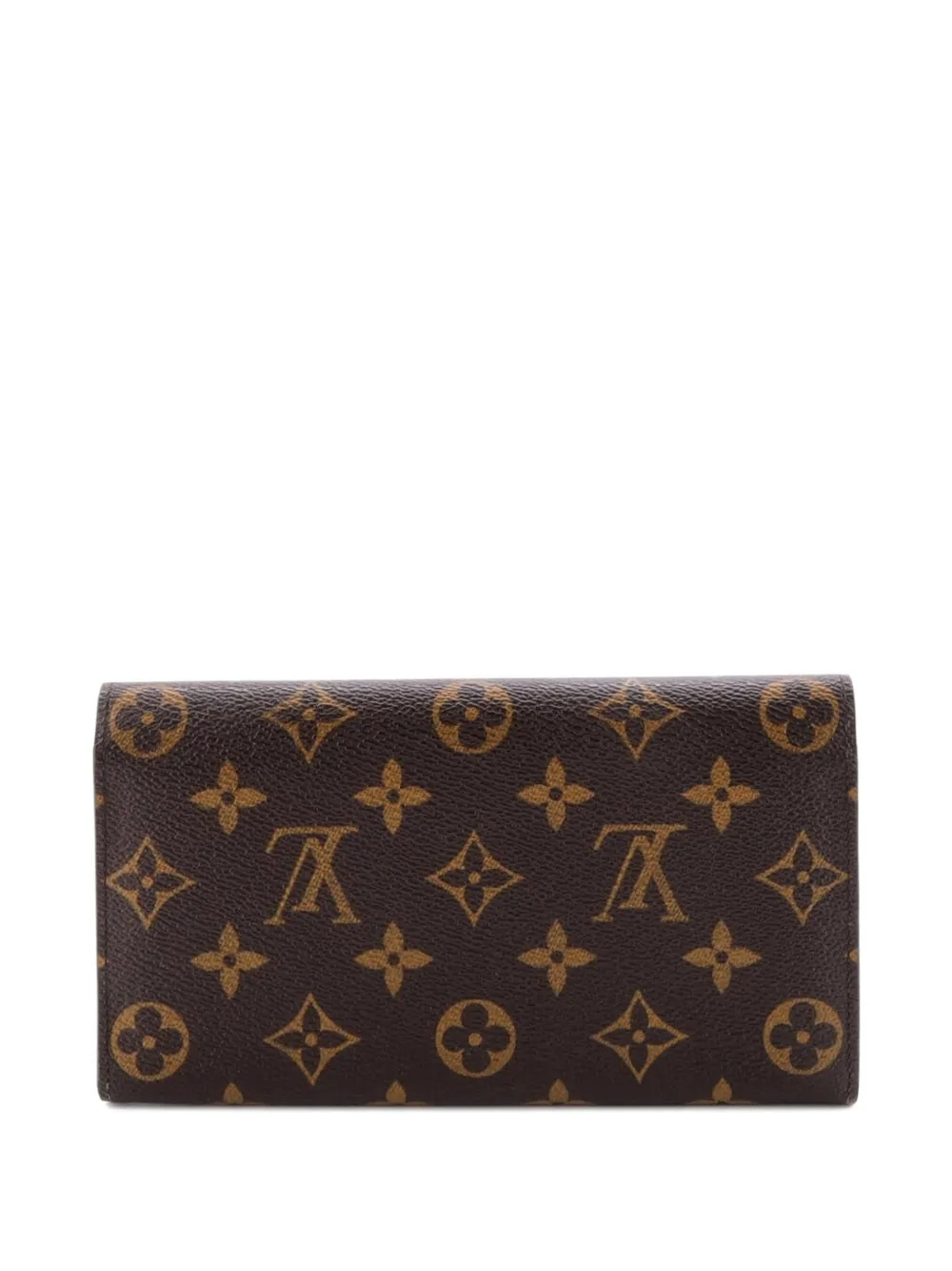 Pre-owned Louis Vuitton Sarah Wallet Monogram Canvas Small Wallets In Brown