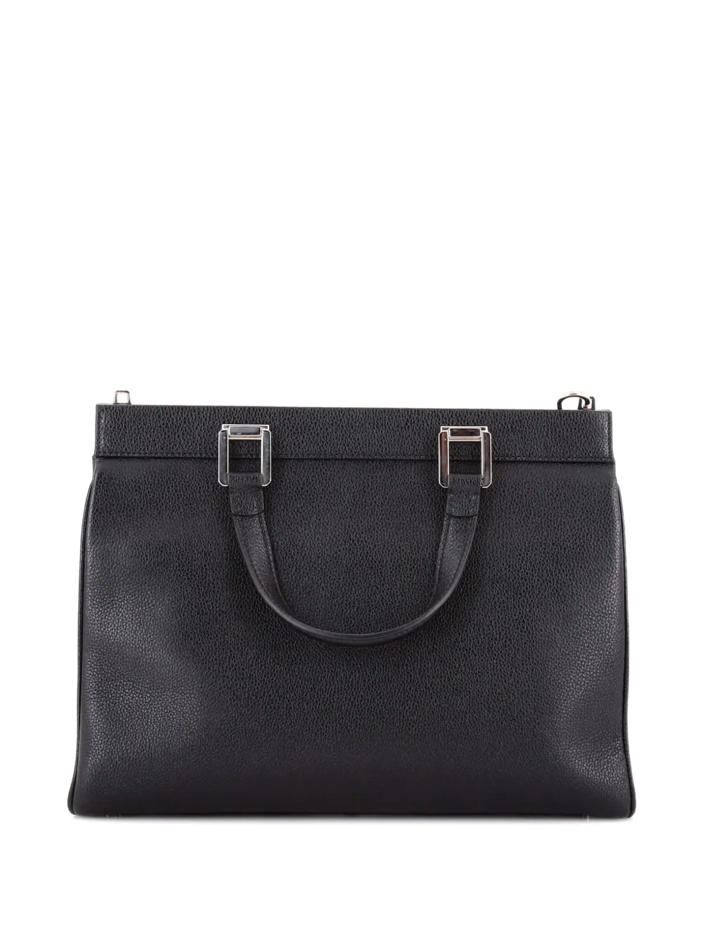 GUCCI Pre-owned Zumi Top Handle Bag Leather Medium Satchel In Black