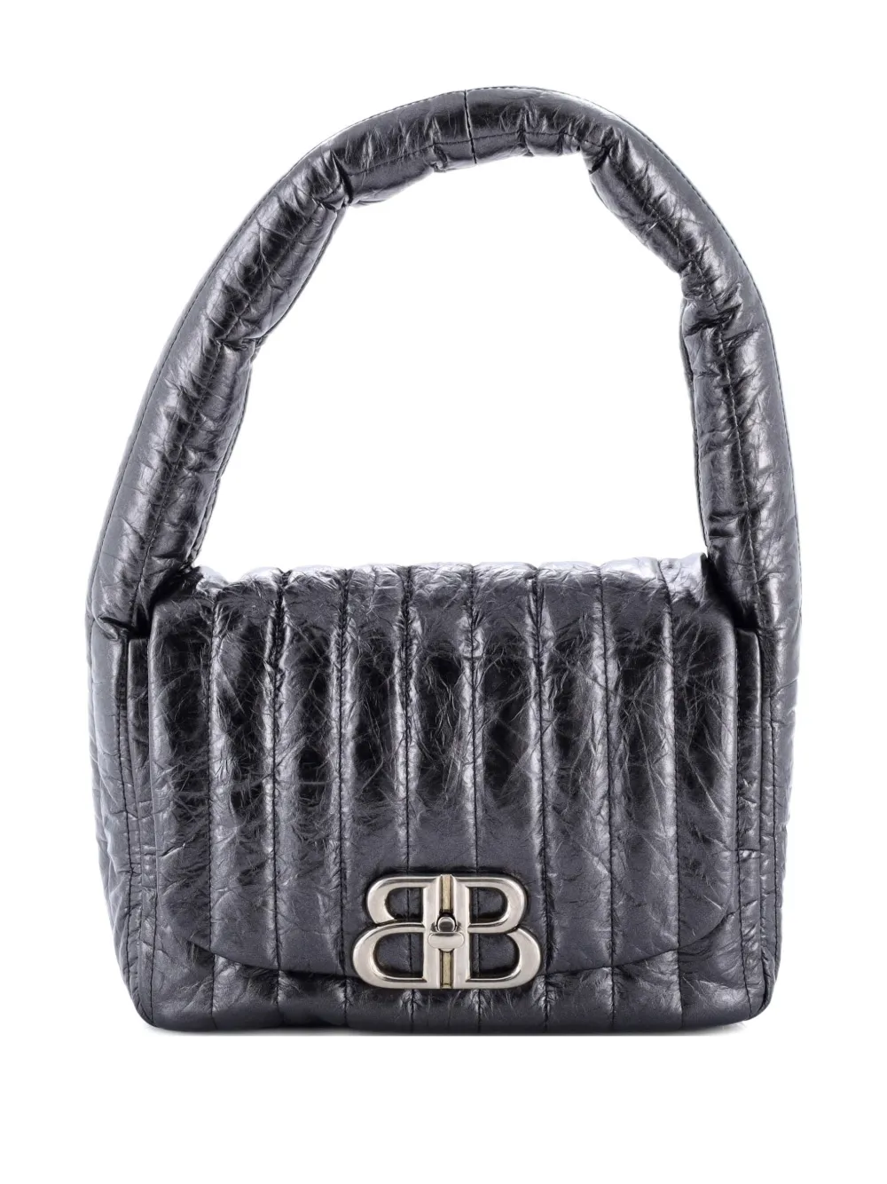 Balenciaga Pre-Owned Monaco Sling Bag Padded Quilted Leather Small shoulder bag - Grigio