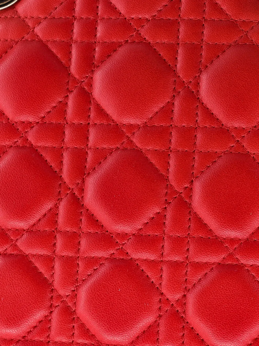 Tricolor Lady Dior Bag Cannage Quilt Lambskin Medium Satchel