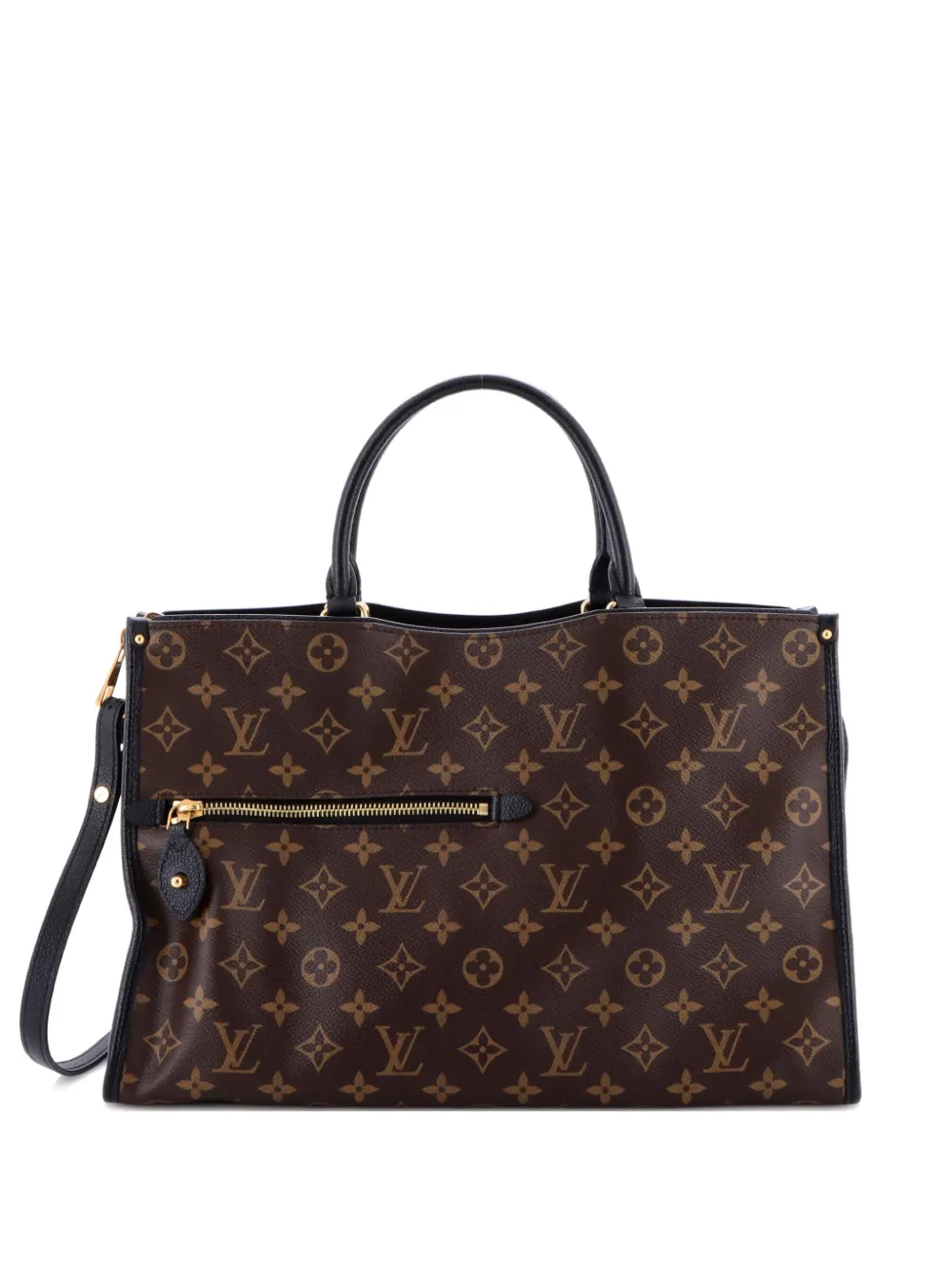 Louis Vuitton Pre-Owned Popincourt NM Handbag Monogram Canvas with Leather MM satchel - Brown