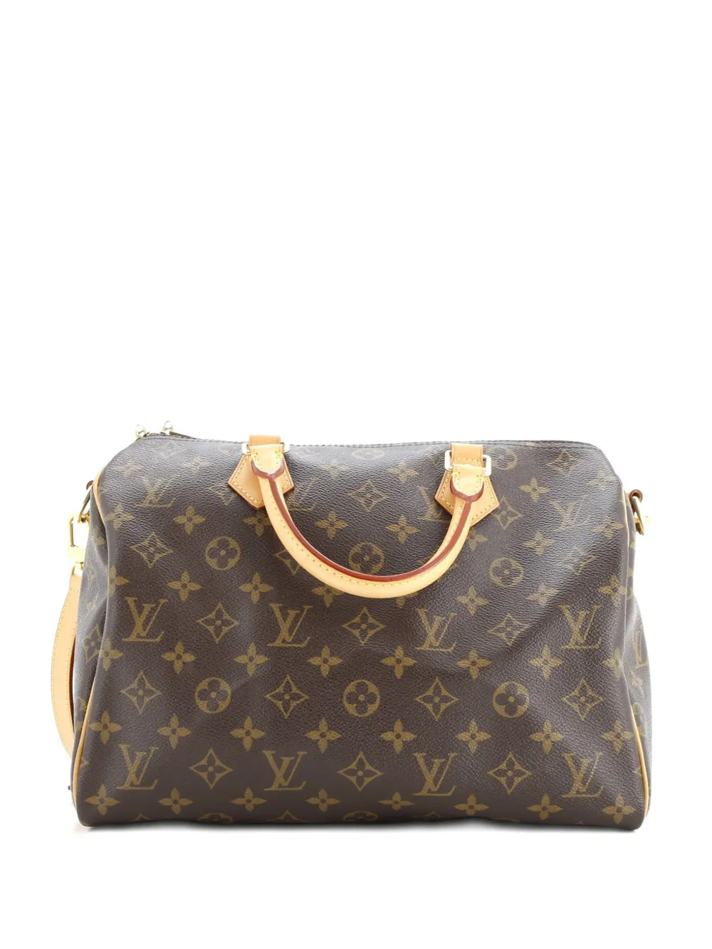 Pre-owned Louis Vuitton Speedy Bandouliere Bag Monogram Canvas 30 Shoulder Bag In Brown