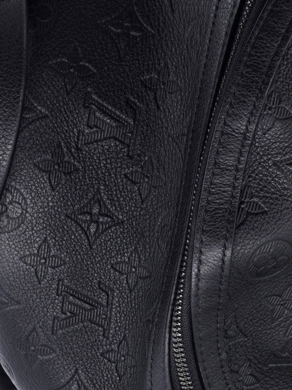 LOUIS VUITTON Pre-owned Discovery Monogram Shadow Leather Pm Backpack In Black