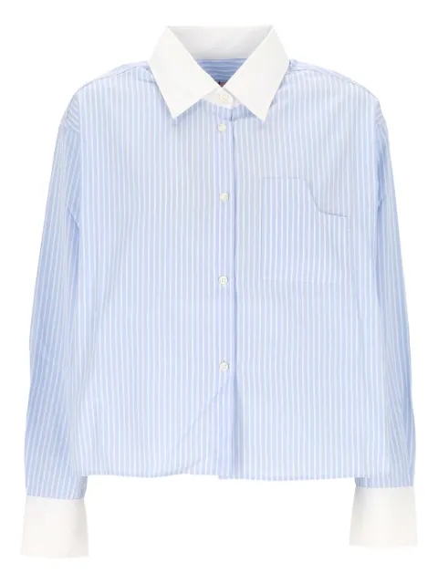 CUANTICO striped collared top