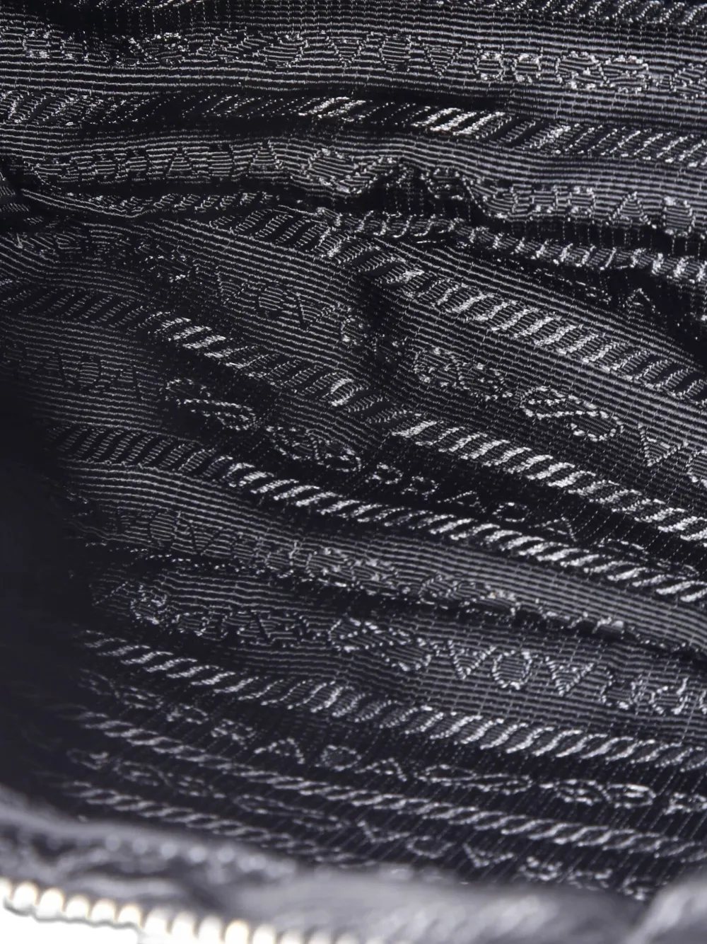 Pre-owned Prada Front Pocket Vitello Daino Belt Bag In Black