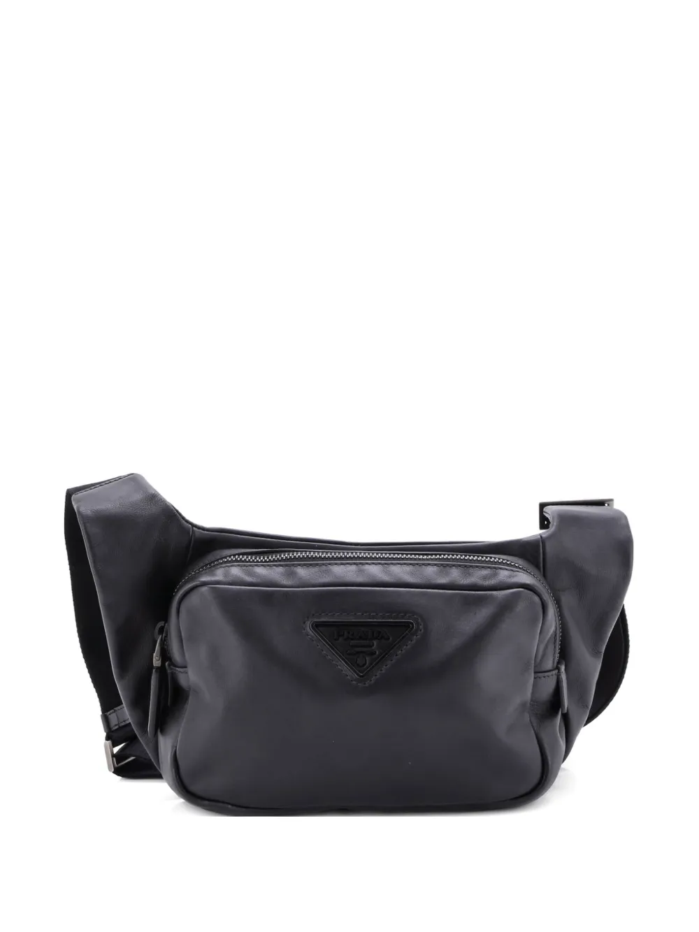 Prada Pre-Owned Front Pocket Vitello Daino belt bag | Black | Image 1