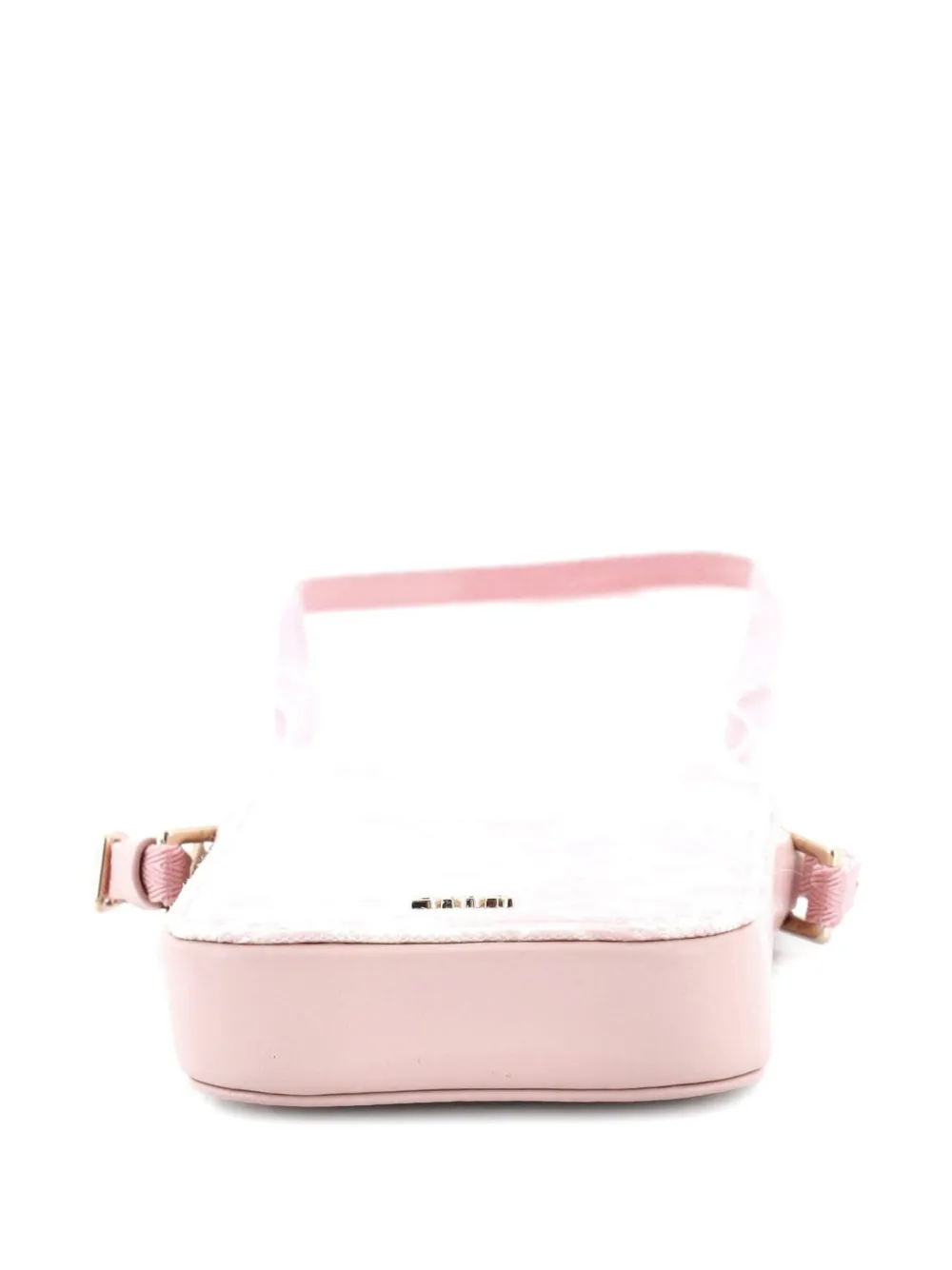 Pre-owned Dior Zip Phone Holder Printed Canvas And Leather Crossbody Bag In Pink