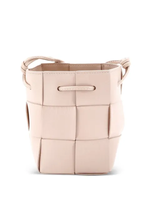 Bottega Veneta Pre-Owned Cassette Maxi Intrecciato Leather Mini bucket bag