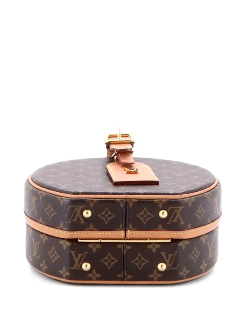 Click to view more detailed imagery on our partner's website Pre-owned Louis Vuitton Petite Boite Chapeau Bag Monogram Canvas Crossbody Bag In Brown