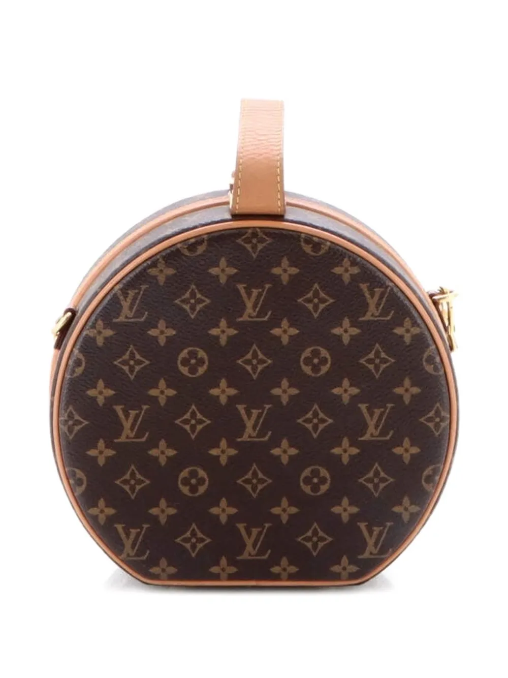 LOUIS VUITTON Pre-owned Petite Boite Chapeau Bag Monogram Canvas Crossbody Bag In Brown